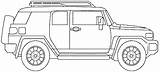 Fj Cruiser Holden Blueprintbox sketch template