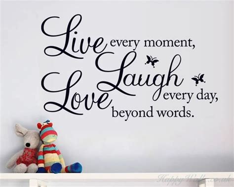 Live Laugh Love Quotes Wall Decal Life Quote Vinyl Art