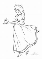 Coloring Fairy Pages Princess Tales Kids Bird Keshet Ayelet Fairytales Fantasy Printable sketch template