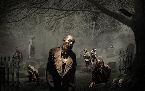 dark zombie wallpaper  background image