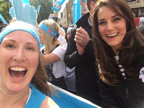 Cheeky London Marathon Runners Squirt Water At Kate Middleton And