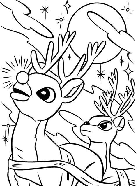 christmas reindeer mandala coloring page turkau