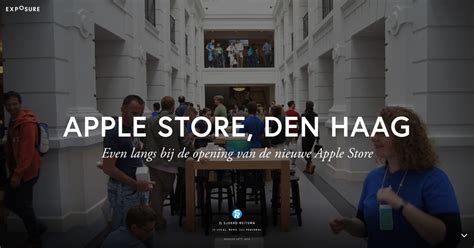 sjoerdo op bezoek bij de opening van de apple store  den