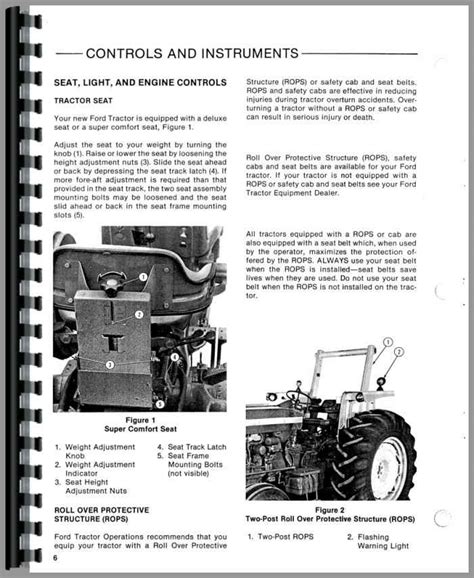 ford  tractor operators manual