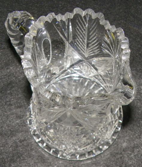 Bargain John S Antiques Antique Libbey Cut Glass Buttermilk Pitcher