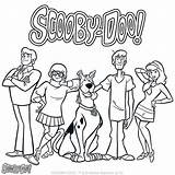 Doo Scooby Coloring Pages Gang Sheets Printable Mystery Drawing Velma Machine Cartoon Print Kids Color Shaggy Books Adult Birthday Drawings sketch template
