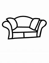 Sofa Coloring Couch Designlooter 25kb 792px sketch template