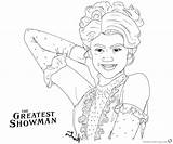 Showman Greatest Coloring Pages Anne Zendaya Wheeler Fan Printable Kids Print Color Adults sketch template