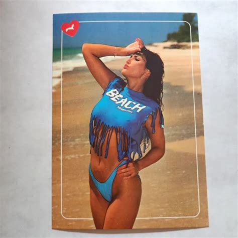 Vintage Florida Beach Babe Postcard Risque Female Bikini Model Pin Up