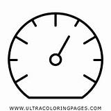 Gauge Speedometer Ultracoloringpages Calibre sketch template