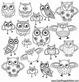 Coloring Pages Owl Owls Adult Whimsical Adults Printable Color Colorpagesformom Visit sketch template