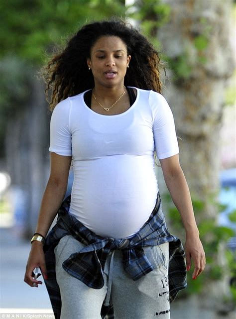 Pregnant Ciara Keeps Active On Beverly Hills Stroll With Friend Daily