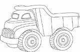 Truck Dump Kids Coloring Preschoolers Pages Template sketch template