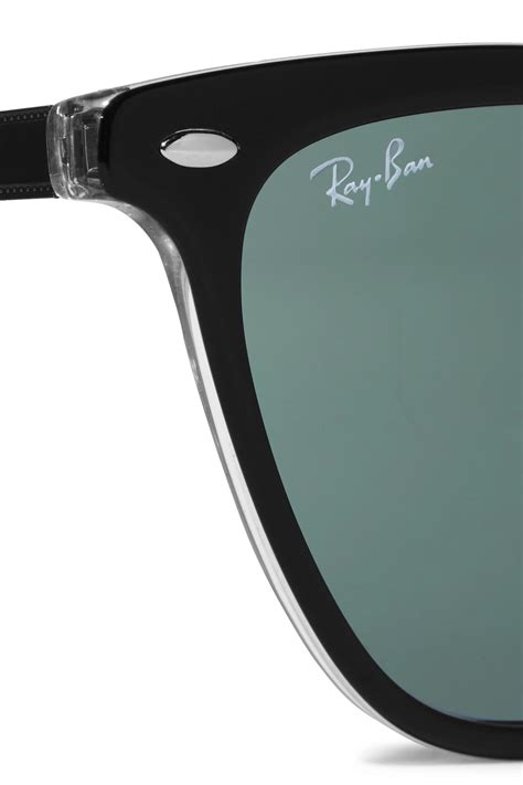 ray ban cat eye acetate sunglasses in black lyst