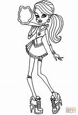 Monster High Frankie Coloring Pages Stein Netflix Monsters Super Template Scribblefun sketch template