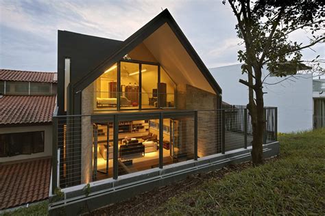 gabled roof jazzes  minimalist  house  singapore modern house designs