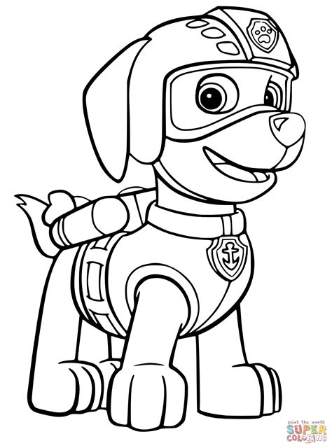 marshall paw patrol coloring page paw patrol coloring pages