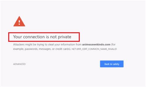 connection   private  chrome fixed techtadecom