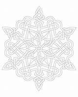 Coloring Pages Snowflake Mandala sketch template