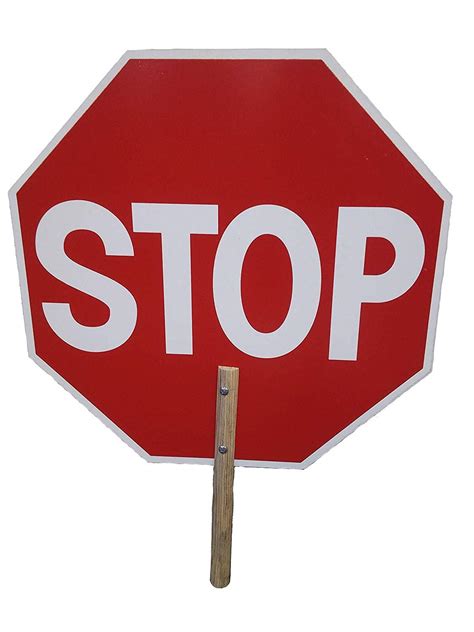 buy   hand held stopstop sign double sided  reflective