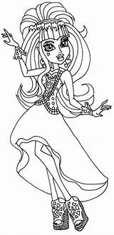 Coloring Pages Dance Monster High sketch template