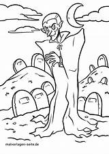 Vampir Malvorlage Malvorlagen Kostenlose Friedhof sketch template