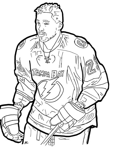 hockey coloring pages learny kids