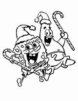 Coloring Christmas Spongebob Pages Patrick Merry Happy Printable Colouring Sheets Kids Bob Sponge Colour Print Father Jump Cliparts Party Fun sketch template