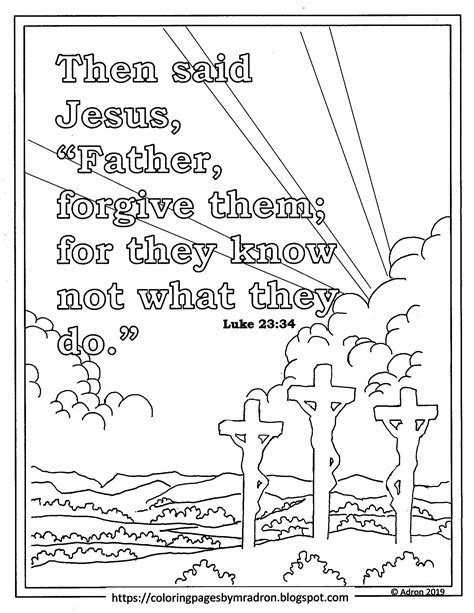 jesus forgives coloring page coloring pages