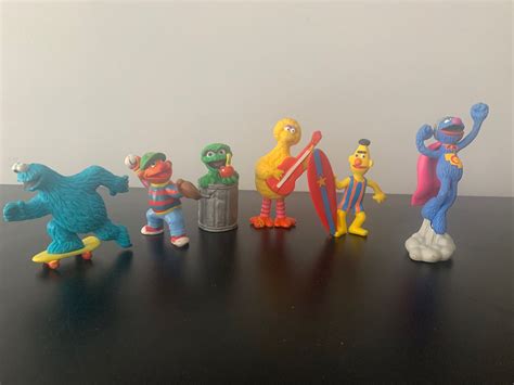 sesame street toy figure collection  figures etsy sesame street toys sesame street