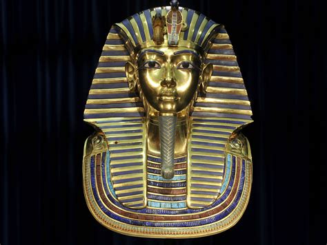 tutankhamun s beard snapped off and stuck back on with the wrong glue
