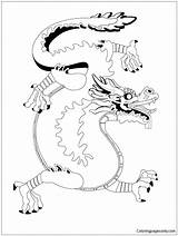 Dragon Chinese Pages Coloring sketch template