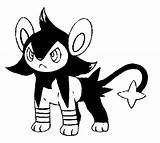 Luxio Pokemon Coloring Pages Template Dessins sketch template