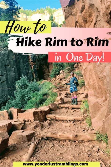 timers guide  hiking  grand canyon rim  rim   day