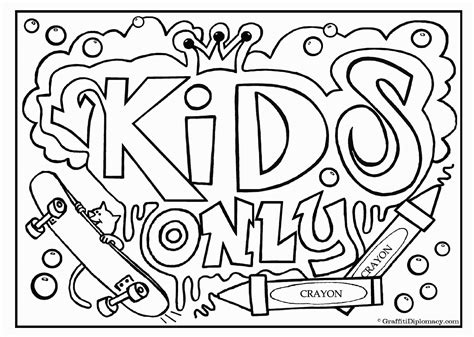 graffiti words  teenagers coloring pages png  file