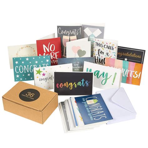 pack assorted  occasion greeting cards featuring