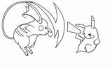 Raichu Pikachu Drawing Ausmalbilder Colorluna Getdrawings sketch template