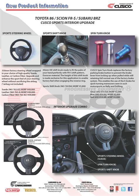 Toyota 86 Subaru Brz Interior Upgrades Parts And Products