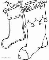 Coloring Christmas Pages Stocking Stockings Printable Printing Help sketch template