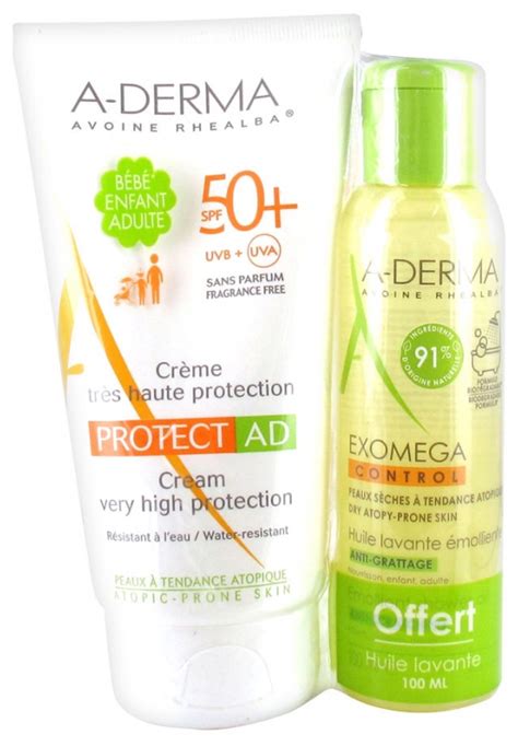aderma protect ad cream  high protection spf  fragrance  ml exomega control