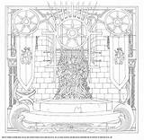 Thrones Coloring Game Book Pages sketch template