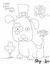 Coloring St Patricks Preschoolers Patrick Pages Preschool Printable Kids Sheets Crafts Animal Leprechaun Dog Skiptomylou Lou Skip Games Book Choose sketch template
