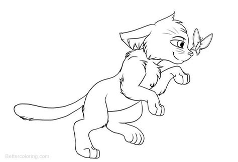 warrior cat book pages coloring pages