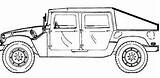 Humvee Drawing Sketch Hmmwv Car Template Paintingvalley sketch template