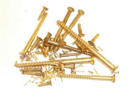 Solid Brass Wood Screws 10mm X 1 6mm Countersunk Slotted Head 100