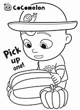 Cocomelon Coloring Pages Wonder Jj Halloween sketch template