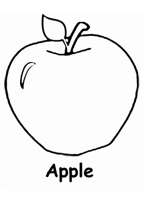 apple coloring page  printable coloring pages  kids