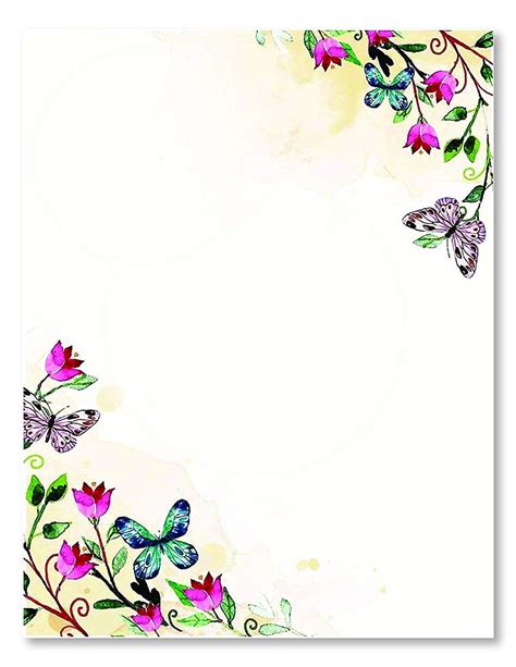 stationery writing paper  cute floral designs perfect