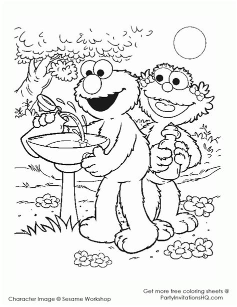 elmo coloring pages books    printable