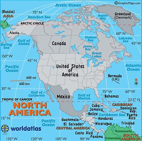 north america map map  north america facts geography history  north america